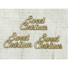 Natúr fa - "Sweet Christmas" felirat  